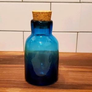 Hand-blown glass jar